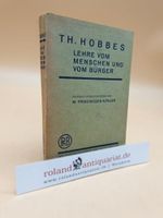 Thomas Hobbes Grundzüge der Philosophie Zweiter und dritter Teil Lehre vom Menschen und vom Bürger Cover des Buches Thomas Hobbes Grundzüge der Philosophie Zweiter und dritter Teil Lehre vom Menschen und vom Bürger (ISBN: B0D5G5CG1Q)