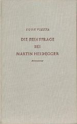 Die Seinsfrage bei Martin Heidegger Cover des Buches Die Seinsfrage bei Martin Heidegger (ISBN: B0000BOYKE)