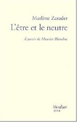 L'être et le neutre : à partir de Maurice Blanchot Cover des Buches L'être et le neutre : à partir de Maurice Blanchot (ISBN: 9782864323310)
