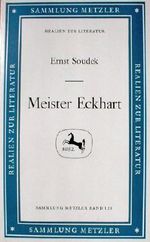 Meister Eckhart. Cover des Buches Meister Eckhart. (ISBN: B002BY3T7E)