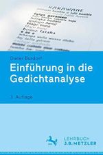 Einführung in die Gedichtanalyse Cover des Buches Einführung in die Gedichtanalyse (ISBN: 9783476022271)
