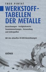 Werkstofftabellen der Metalle Cover des Buches Werkstofftabellen der Metalle (ISBN: 9783520902085)