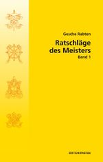 Ratschläge des Meisters Cover des Buches Ratschläge des Meisters (ISBN: 9783905497700)