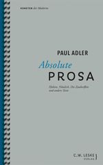 Absolute Prosa Cover des Buches Absolute Prosa (ISBN: 9783946595069)