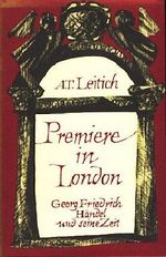 Premiere in London Cover des Buches Premiere in London (ISBN: B0000BKVSH)