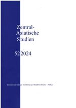 Zentrasiatische Studien 52 (2024) Cover des Buches Zentrasiatische Studien 52 (2024) (ISBN: 9783038091431)