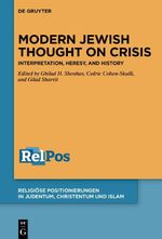 Modern Jewish Thought on Crisis Cover des Buches Modern Jewish Thought on Crisis (ISBN: 9783111342825)