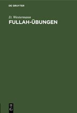 Fullah-Übungen Cover des Buches Fullah-Übungen (ISBN: 9783112451182)