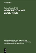 Adsorption an Zeolithen Cover des Buches Adsorption an Zeolithen (ISBN: 9783112586105)