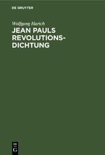 Jean Pauls Revolutionsdichtung Cover des Buches Jean Pauls Revolutionsdichtung (ISBN: 9783112649121)