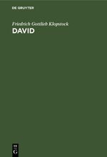 David Cover des Buches David (ISBN: 9783112660133)
