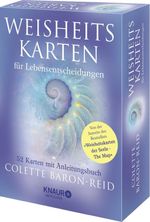Weisheitskarten für Lebensentscheidungen: 52 Karten mit Anleitungsbuch | Kraftvolle Impulse durch die Orakelkarten der Bestsellerautorin Cover des Buches Weisheitskarten für Lebensentscheidungen: 52 Karten mit Anleitungsbuch | Kraftvolle Impulse durch die Orakelkarten der Bestsellerautorin (ISBN: 9783426657942)