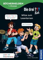 Die drei ??? Kids, Bücherhelden 1. Klasse, Witze zum Lesenlernen (drei Fragezeichen Kids) Cover des Buches Die drei ??? Kids, Bücherhelden 1. Klasse, Witze zum Lesenlernen (drei Fragezeichen Kids) (ISBN: 9783440512548)