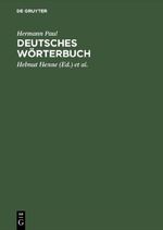 Deutsches Wörterbuch Cover des Buches Deutsches Wörterbuch (ISBN: 9783484970076)