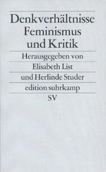 Denkverhältnisse Cover des Buches Denkverhältnisse (ISBN: 9783518114070)