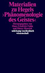 Materialien zu Hegels »Phänomenologie des Geistes« Cover des Buches Materialien zu Hegels »Phänomenologie des Geistes« (ISBN: 9783518276099)