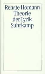 Theorie der Lyrik Cover des Buches Theorie der Lyrik (ISBN: 9783518582633)