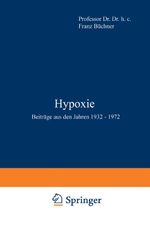 Hypoxie Cover des Buches Hypoxie (ISBN: 9783540070788)