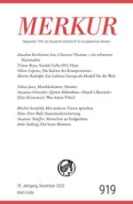 MERKUR 12/2025, Jg.79 Cover des Buches MERKUR 12/2025, Jg.79 (ISBN: 9783608977059)