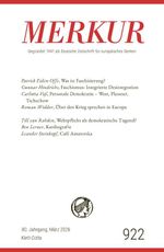 MERKUR 3/2026, Jg.80 Cover des Buches MERKUR 3/2026, Jg.80 (ISBN: 9783608977202)