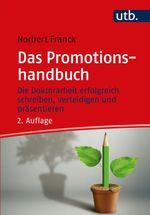 Das Promotionshandbuch Cover des Buches Das Promotionshandbuch (ISBN: 9783825256319)