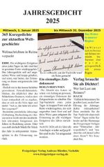 Jahresgedicht 2025 Cover des Buches Jahresgedicht 2025 (ISBN: 9783943070378)
