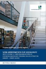 Vom Armenwesen zur Sozialhilfe Cover des Buches Vom Armenwesen zur Sozialhilfe (ISBN: 9783952343449)