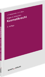 Kosmetikrecht Cover des Buches Kosmetikrecht (ISBN: 9783954689743)