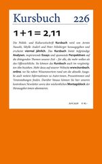 Kursbuch 226 Cover des Buches Kursbuch 226 (ISBN: 9783961963829)
