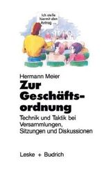 Zur Geschäftsordnung Cover des Buches Zur Geschäftsordnung (ISBN: 9783322971814)