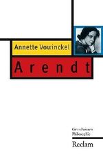 Arendt Cover des Buches Arendt (ISBN: 9783150203903)