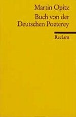 Buch von der Deutschen Poeterey. Cover des Buches Buch von der Deutschen Poeterey. (ISBN: 9783150083970)