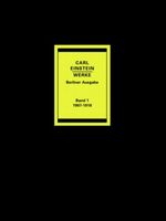 Carl Einstein Werke Band 1 Cover des Buches Carl Einstein Werke Band 1 (ISBN: 9783927574205)