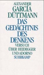 Das Gedächtnis des Denkens Cover des Buches Das Gedächtnis des Denkens (ISBN: 9783518580943)