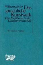 Das sprachliche Kunstwerk Cover des Buches Das sprachliche Kunstwerk (ISBN: 9783772014253)
