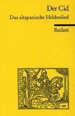 Der Cid Cover des Buches Der Cid (ISBN: 9783150007594)