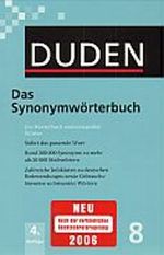 Der Duden in 12 Bänden. Das Standardwerk zur deutschen Sprache / Das Synonymwörterbuch Cover des Buches Der Duden in 12 Bänden. Das Standardwerk zur deutschen Sprache / Das Synonymwörterbuch (ISBN: 9783411040841)