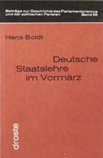 Deutsche Staatslehre im Vormärz Cover des Buches Deutsche Staatslehre im Vormärz (ISBN: 9783770050826)