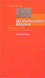 Die verschwundene Bibliothek Cover des Buches Die verschwundene Bibliothek (ISBN: 9783880220263)