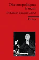 Discours politiques français Cover des Buches Discours politiques français (ISBN: 9783150090909)