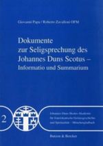 Dokumente zur Seligsprechung Johannes Duns Skotus Cover des Buches Dokumente zur Seligsprechung Johannes Duns Skotus (ISBN: 9783766697875)