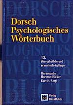 Dorsch Psychologisches Wörterbuch Cover des Buches Dorsch Psychologisches Wörterbuch (ISBN: 9783456846842)