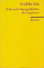 Erzählte Zeit Cover des Buches Erzählte Zeit (ISBN: 9783150099964)