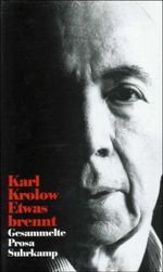 Etwas brennt Cover des Buches Etwas brennt (ISBN: 9783518406373)