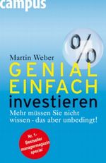 Genial einfach investieren Cover des Buches Genial einfach investieren (ISBN: 9783593382470)