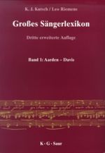 Großes Sängerlexikon, 5 Bde. Cover des Buches Großes Sängerlexikon, 5 Bde. (ISBN: 9783598114199)