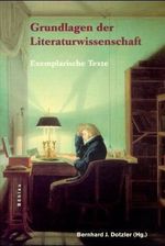 Grundlagen der Literaturwissenschaft Cover des Buches Grundlagen der Literaturwissenschaft (ISBN: 9783412075989)