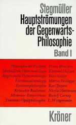 Hauptströmungen der Gegenwartsphilosophie. Bd.1 Cover des Buches Hauptströmungen der Gegenwartsphilosophie. Bd.1 (ISBN: 9783520308078)