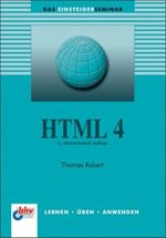 HTML 4 Cover des Buches HTML 4 (ISBN: 9783826674167)