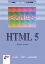 HTML 5 Cover des Buches HTML 5 (ISBN: 9783826675324)